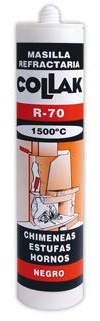Collak 45004 - Mastic réfractaire noir 300 ml