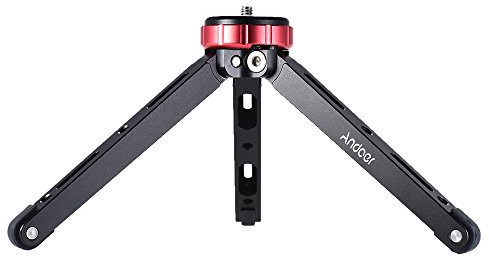 Andoer Mini Tabletop Tripod Aluminum Alloy for DJI Osmo Zhiyun Smooth-Q 4 3 for Feiyutech G6 G5 SPG Vimble Summon WG WGS Handheld Stabilizer for iPhone Smartphone