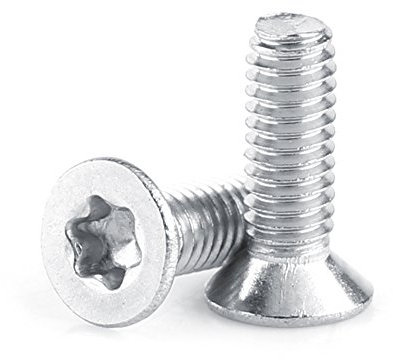 Walfront 50pcs M2.5 Vis Tête Trompette Torx Fixation Entièrement Filetée en Acier Inoxydable 304 pour Machines(M2.5×6mm)
