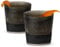 Host Freeze Cooling Cups for Whiskey, Bourbon, and Scotch, Freezer Gel Chiller Double Wall Tumblers 9 oz (266ml), Set of 2, Smoke