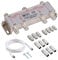 Justech 6 Way Divisor de Satélite Tipo F Divisor de Cable Coaxial Divisor 5-2500MHz con 1,5 m de Cable Coaxial F Enchufes para Sky Box Telewest Eurovox Starview Dreambox