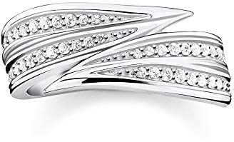 Thomas Sabo -Ringe 925_Sterling_Silberzirkonia '- Ringgröße 54 TR2283-051-14-54