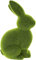 Dekoleidenschaft Deko-Hase Moos in grün, Osterhase, Tierfigur, 45 cm hoch, beflockt mit Kunstmoos, Osterdekoration, Tischdeko