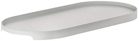 Zone Denmark Singles Serviertablett, Dekoratives Tablett aus Metall, 35 x 16 cm, Warmes Grau