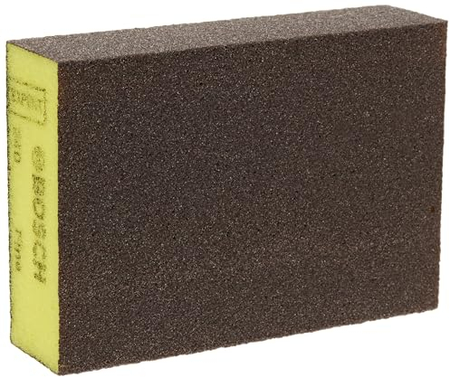 Bosch 1x EXPERT S471 Standard Schleifschwämme (für Farbe auf Holz, Weichholz, Ø 69 x 97 x 26 mm, mittel, Professional Zubehör Handschleifen)