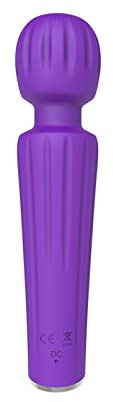 TDLPlus Vibratoren für sie Klitoris und G-Punkt mit 20 Vibrationsmodi, IPX7 wasserdicht,Leise Vibrator Stimulator Mini Magic Wand Massagestab Kraftprotz Massagegerät Sexspielzeug für Frauen(lila)