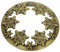 Angoily Krippendekoration 1Pc Kerze Topper Kerze Deckel Jar Schneeflocke Muster Legierung Abdeckung Topper Metall Zubeh?r Abdeckung 8,2cm (Golden)