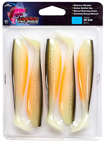 Fox Rage Zander Pro Ultra UV 10cm - 5 Gummifische, Farbe:Hot Olive