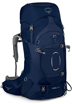 Osprey Ariel Unisex Rucksack, 65L, Ceramic Blue, WM/L EF