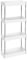 IYAR HOME Estante organizador de ducha de 4 niveles de 12.59 x 5.51 x 30.71 pulgadas, estante de plástico para almacenamiento de ducha y cocina (blanco)