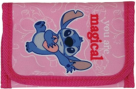 Theonoi Kinder Geldbörse Geldbeutel Portemonnaie Brieftasche für Jungen und Mädchen (Stitch)