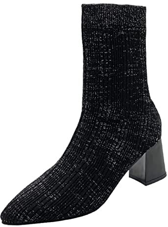 Schneestiefel für Damen Stiefeletten Ankle Boots Winterschuhe Retro-Stil Reiterstiefel Schuhe Schuhe Runde Zehen Halblange Stiefel Verdickung Thermostiefel Winterstiefel Winter und Herbst K162