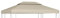 HIGSOSE Pavillon-Dachplane Ersatzdach 310 g/m² Beige 3x4 m Ersatzdach Pavillon Pavillon Zubehör Pavillondach Wasserdicht Stabil Winterfest Dach für Pavillon Gartenpavillon Abdeckung