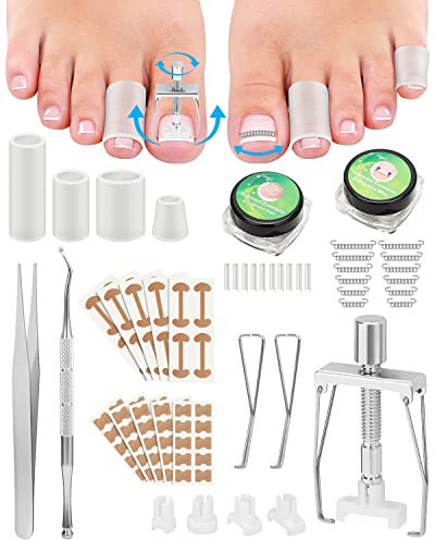 BLATOWN Ingrown Toenail Removal Kit, Ingrown Toenail Treatment, Ingrown Toenail Corrector Tools Come with Podiatry Toenail Braces, Ingrown Toenail Corrector Strips and Patch for Toe Pain Relief