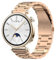 Kompatibel für Huawei Watch GT 4 41mm Armband, 18mm Edelstahl Uhrenarmband Metall Armband für Huawei Watch GT4 41mm (Roségold)