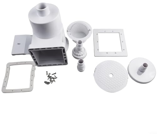 Convient pour Hayward SP1091LX pour écumoire de piscine hors-sol Dyna-Skim : 1 corps d'écumoire, 1 dessus/couvercle, 1 débardeur, 1 matériel, 1 joint, 1 panier, 1 accessoires de fixation