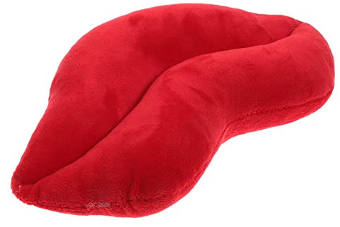 MAGICLULU Rote Lippen Kissen Flauschiges Sofa Kissen Für Zuhause Dekoratives Für Freunde Für Wohnzimmer Und Schlafzimmer