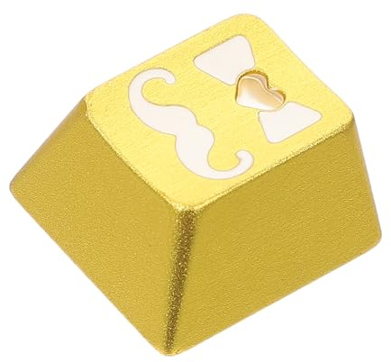 AOKWAWALIY Tastatur-Tastenkappe, mechanische Tastatur, Tastenkappen, niedliche ESC-Tastenabdeckung, japanische Computertastaturen, Tastaturkappe, Aluminiumlegierung, Metall