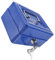 Medium Size Stylish Fireproof Portable Safe Box with Lock and Key, Ideal for Documents Jewelry Coins, Anti-Theft Multipurpose Security Case (Blue)