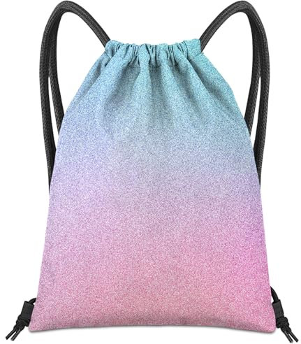BHAHB Turnbeutel mit Kordelzug, für Fitness, Strand, Schwimmen & Reisen,Stylischer Nette Wasserdicht Sporttasche für Damen Mädchen Herren (Z10-Abstufung)