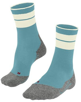 FALKE Women's TK Stabilizing W So Wool Thick Anti-Blister 1 Pair Hiking Socks, Blue Turquoise 6206, 4-5