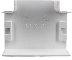 yourDroid 10x Kabelkanal T-Stück 40x25 weiss