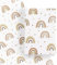 BETESSIN 4 Bögen Geschenkpapier Babyparty - 50x70cm Verpackungspapier mit Regenbogen Motiv - Geschenkpapier Kinder - Geschenkverpackung für Babyparty, Geburtstag, Taufe und Einschulung