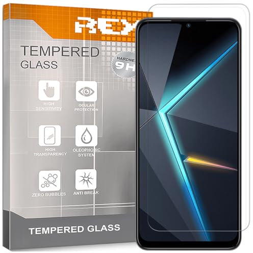 REY Pack 3X Pellicola salvaschermo per ZTE Nubia Neo 2 5G, Vetro temperato, di qualità Premium