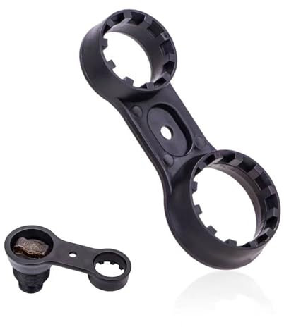 sonlpaakk Clé à Fourche, Outil de Réparation de Clé à Vélo à 2 Trous, Outil de Démontage de Clé à Vélo 26 mm et 20.5 mm à Double Extrémité, Compatible Avec SR Suntour CT/XCM/XCR/RST