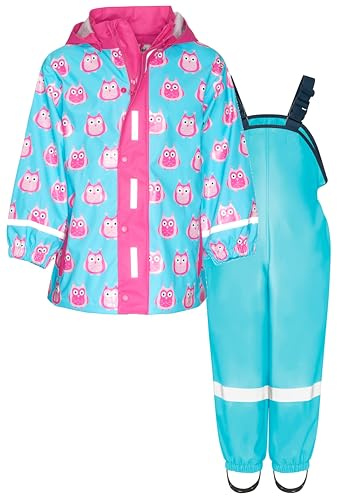 Playshoes Unisex Kinder Regen-set Regenlatzhose Regenanzug (2er Pack)
