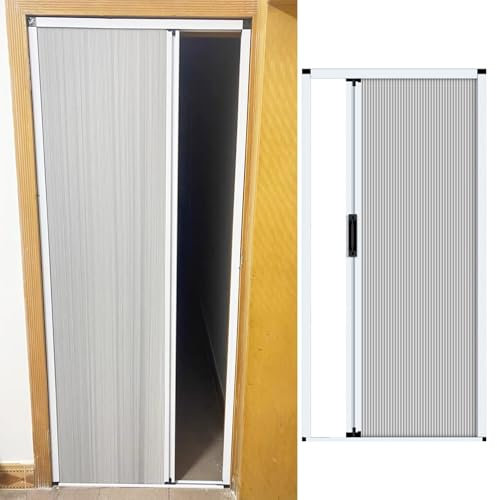 GLFNB Porte accordéon avec Serrure et quincaillerie, Portes Pliantes pour Salle de Bain, Chambre à Coucher, Porte intérieure coulissante, cloison de séparation, Personnalisable (50,8 x 203 cm)