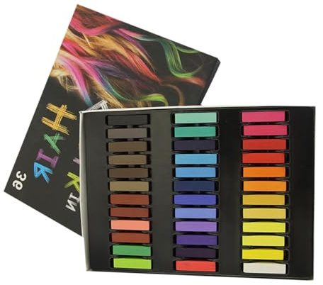 VICASKY 1 Set Haarfärbe Kreide Set Temporäre Haarkreide Temporäre Haarfärbestifte Waschbare Haarfärbemittel Einmalige Färbekreide Bunt