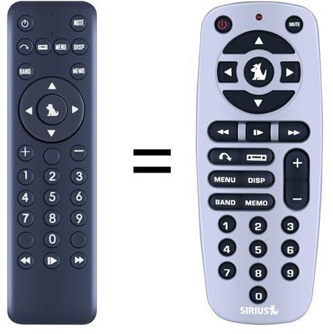 TCNOUMT Neue Fernbedienung Ersatz Kompatibel mit Sirius Satellite Radio (ST2) Starmate Replay Portable Radio