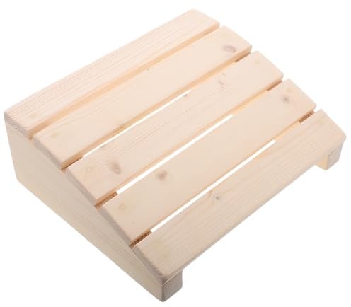 SUPVOX Tabouret en Bois pour Garçon et Filles Siège Rembourré, Repose-Pieds Ergonomique Réglable 30x25x12-5 Cm, Marchepied Polyvalent pour Apprentissage du Piano et Utilisation Cuisine