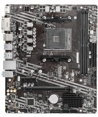 For Placa Base A520M-A Pro Compatible con Ryzen 5 5600 5600G R7 5700X3D CPU AM4 Socket DDR4 4600MHz +(OC) 64GB NVME M.2 PCI-E 3,0 For MSI, Replacement Part