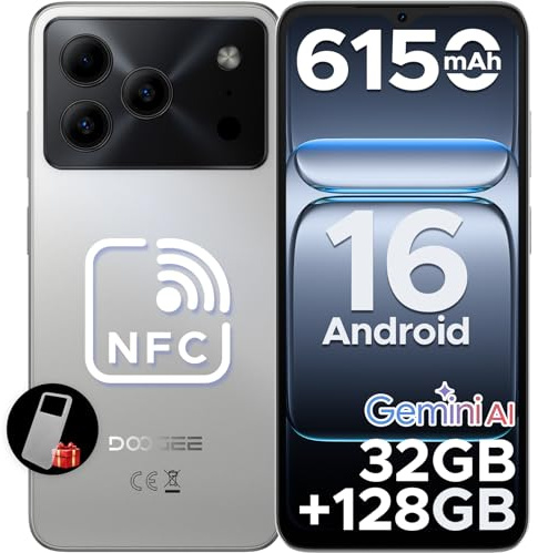 Note56 Pro Smartphone Android 16, 6150mAh, 6.56 HD+ 90Hz IPS, 32GB + 128GB/2TB TF, 13MP+8MP, 4G Telefono Cellular offerta Smartphone, 8.45mm Ultrasottile, Dual SIM/Octa Core/Face ID/GPS, Naturale