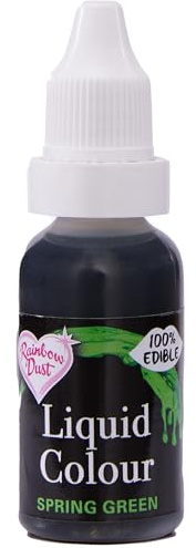 Rainbow Dust Liquid Colour - Liquid Air Brush Colour and Food Colouring (Spring Green, 16ml)