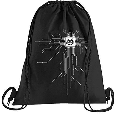 T-Shirt People Nerd CPU Cyborg Computer Chip Sportbeutel – Bedruckter Beutel – Eine schöne Sport-Tasche Beutel mit Kordeln