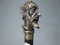 Holz Gehstock mit Bronze Griff Spazierstock 96 cm Wanderstock Walking Stick Don Quixote