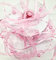 CaPiSo 10m Schleifenband 3-teilig mit Organza und 4mm Perlen Dekoband Trendyband Perlenband Perlen am Band (Rosa-Babyrosa)