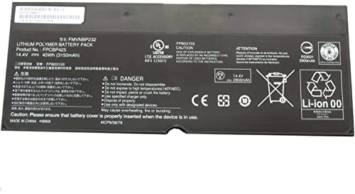 FPCBP425 FMVNBP232 FPB0315S Laptop Batterie Ersatz für Fujitsu LifeBook T904 T935 T936 U745 Series Notebook (14.4V 45Wh 3150mAh)
