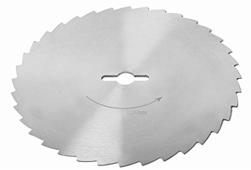 GGM Gastro | SMGP120 | Rundes Schneidemesser mit gezahnter Klinge - Ø 120 mm für Dönerschneider | Dönermesser | Kebabmesser | Gyrosschneider | Edelstahl | Gastro