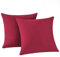 RUIKASI Kissenbezug 80 x 80 Rot 2er Set - Oeko Tex Kopfkissenbezug 80x80 Kissen Bezug 80x80cm mit Reißverschluss aus Mikrofaser, Polsterbezug Doppelpack Set Pillow Case Pillow Cover