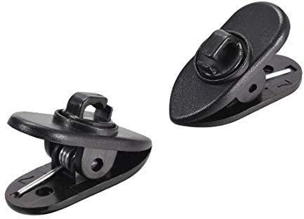 N/A - Juego de 2 Auriculares con Clip para fijación de Auriculares, Color Negro