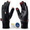 THE HEAT COMPANY – Durable Liner PRO – Touchscreen Lederhandschuhe Herren gefüttert - Premium Qualität - Thermo Handschuhe Damen Leder - windabweisende Winter Lederhandschuhe