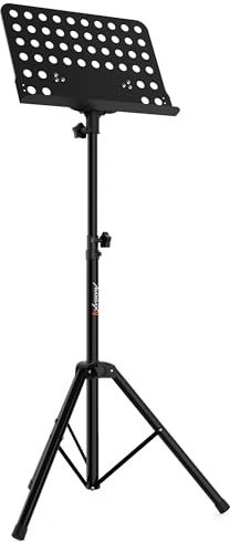 Audibax SP3 Atril De Orquesta Soporte Partitura Negro Premium