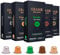 Grano Milano Variety Pack Coffee Capsules - 100 Aluminium Coffee Pods Compatible With Nespresso Original Line, Medium And Dark Roast, Made In Italy