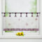 Delien Scheibengardine Voile Bistrogardinen mit Schlaufen Küchen Kurzstore Stickerei »Schmetterling« Transparente Durchstangenzug Stores Gardine Kurzvorhang BxH 140x60cm,Violett