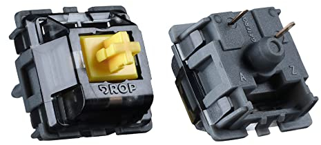 DROP Holy Panda X Mechanische Tastaturschalter – Leise und taktile Schalter für Plattenmontage, Cherry MX Style, 65 g, (35 Stück, 3-polig)