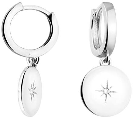 SOFIA MILANI - Damen Ohrringe 925 Silber - mit Zirkonia Steinen - Sonnen Creole - E1524